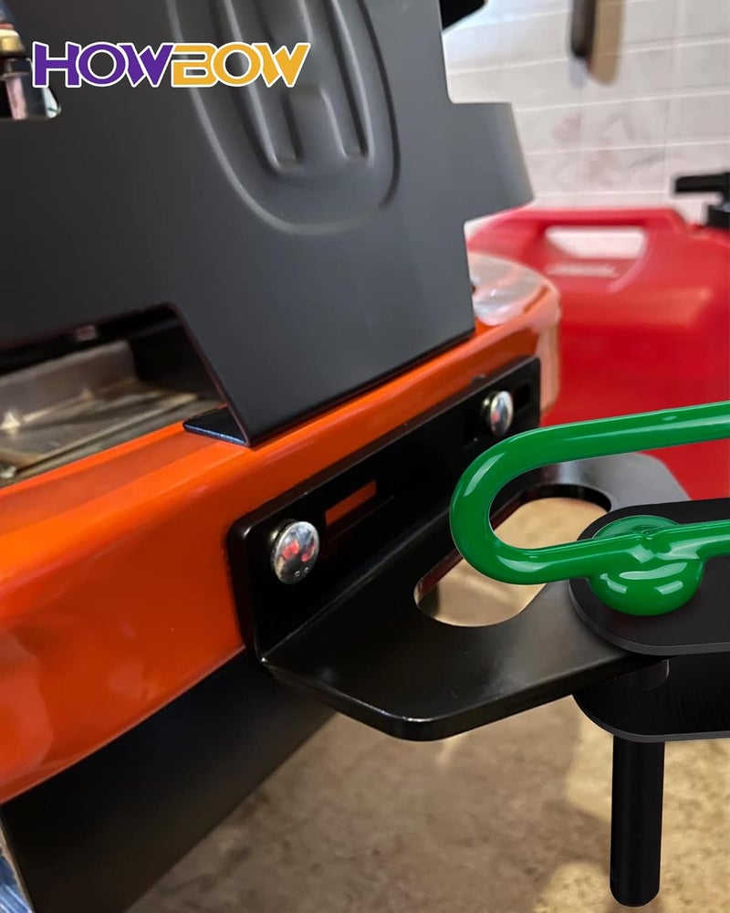 HOWBOW 1/2 inch Trailer Hitch Pin and Clip, 1/2 x 3-5/8 Inch Tow Hitch Pin Rubber Coated Green Handle Pin for Tractors, Towing, Lawn Mower, Golf Cart and ATV, Heavy Duty Gate Pin Accessories One-Handed - Image 5